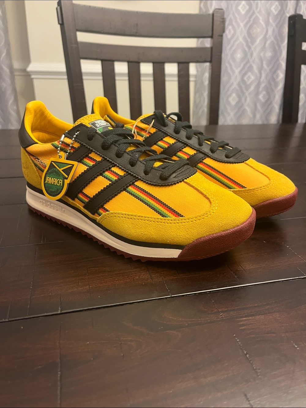 Adidas SL72 RS Jamaica Bob Marley Shoes Sneakers Reggae Mens Sz 6.5 / Womens 7.5